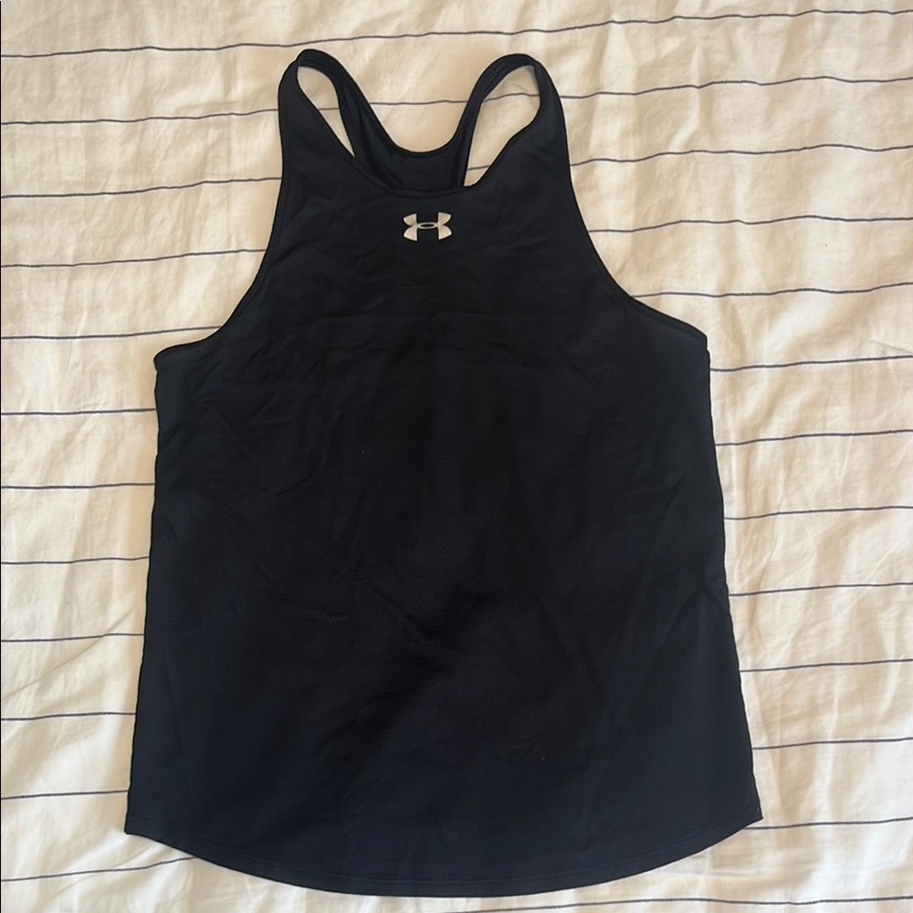Under Armour Black Racerback Workout Tank Top - Picture 2 of 7